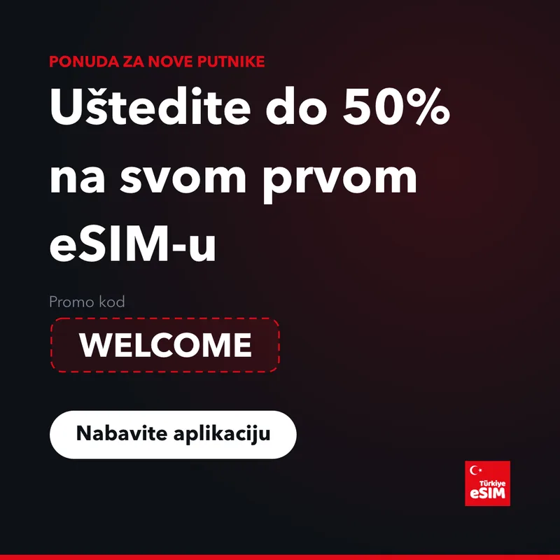 Turkey eSIM promo kod — do 15% popusta
