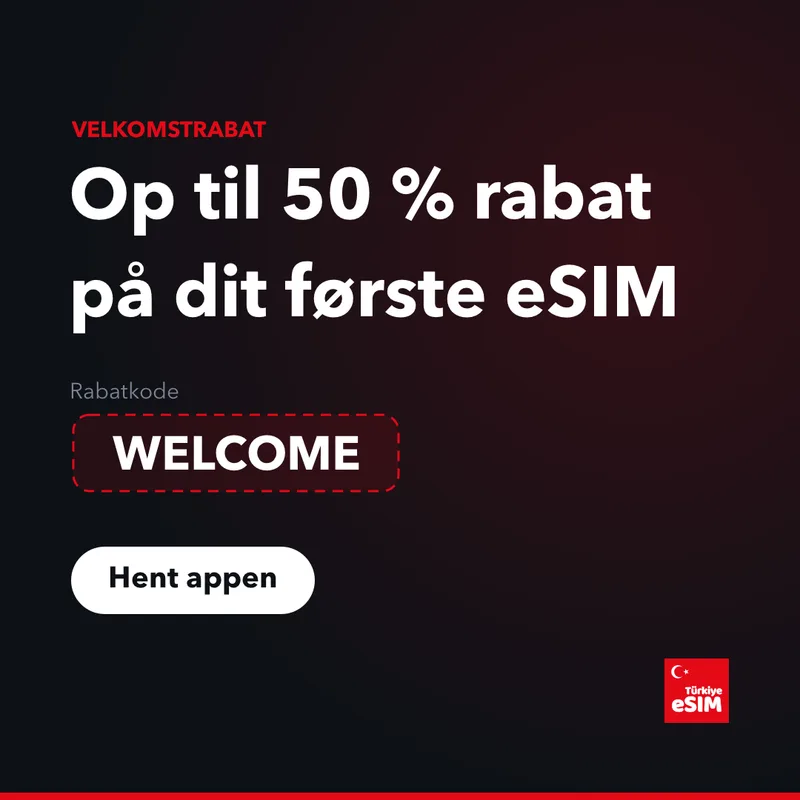 Turkey eSIM promokode — op til 15 % rabat