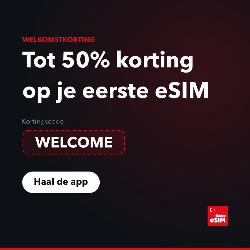 Turkey eSIM kortingscode — tot 15% korting
