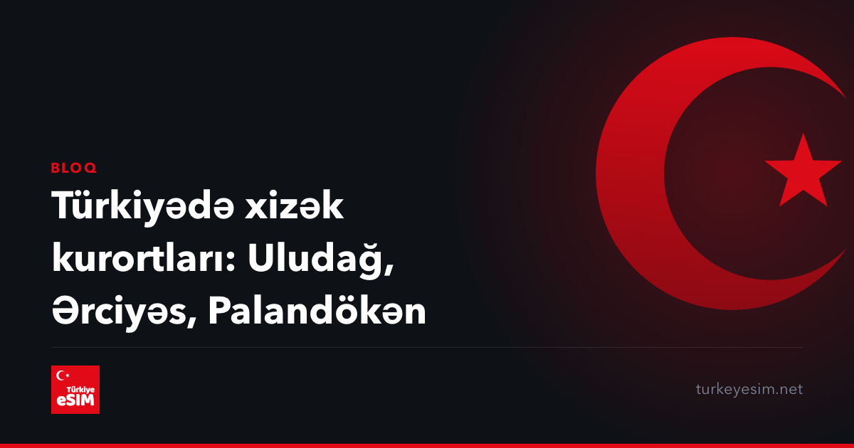 Türkiyədə xizək kurortları: Uludağ, Ərciyəs, Palandökən