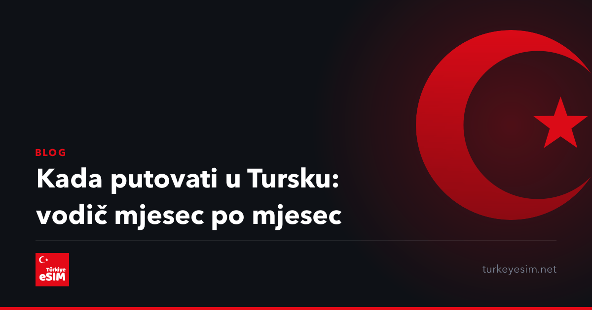 Kada putovati u Tursku: vodič mjesec po mjesec