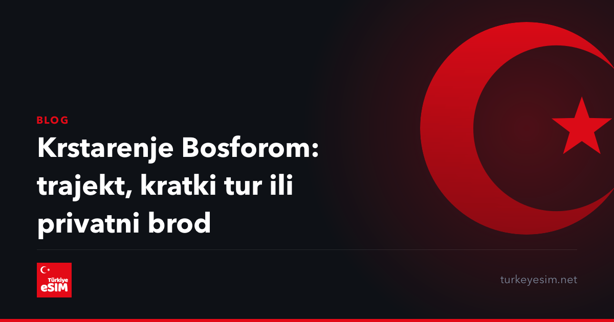Krstarenje Bosforom: trajekt, kratki tur ili privatni brod