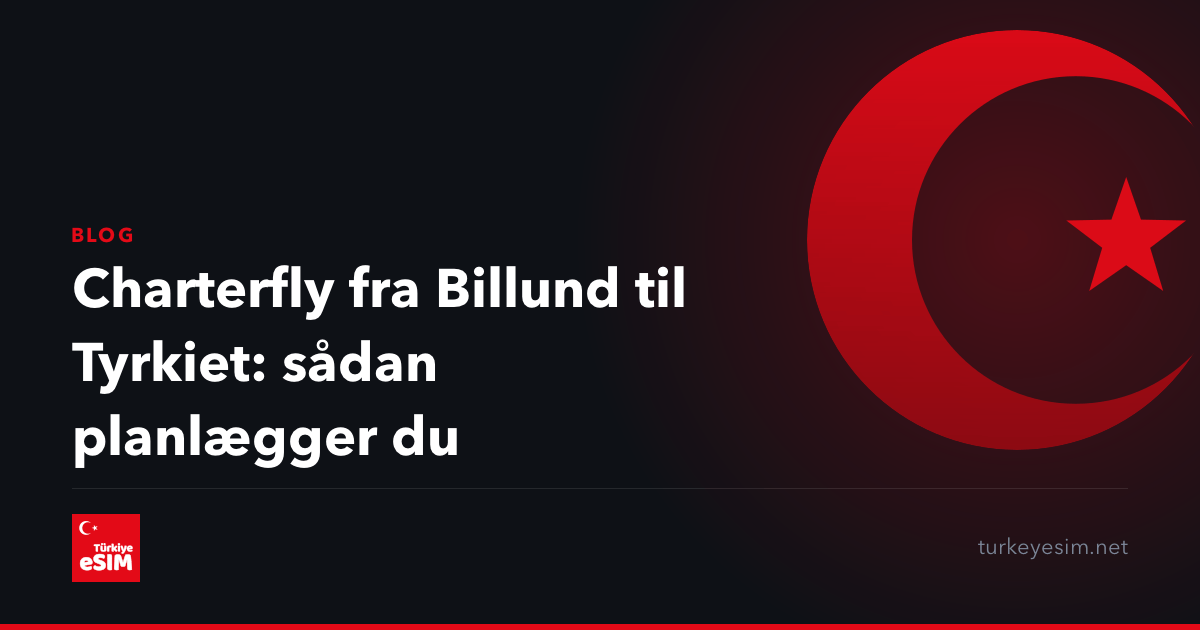 Charterfly fra Billund til Tyrkiet: sådan planlægger du