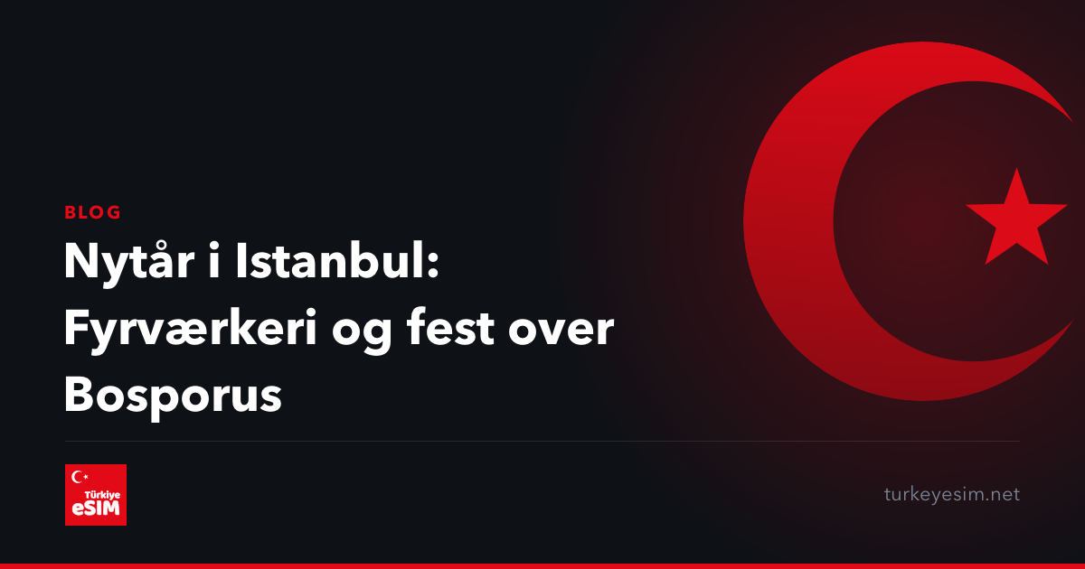 Nytår i Istanbul: Fyrværkeri og fest over Bosporus