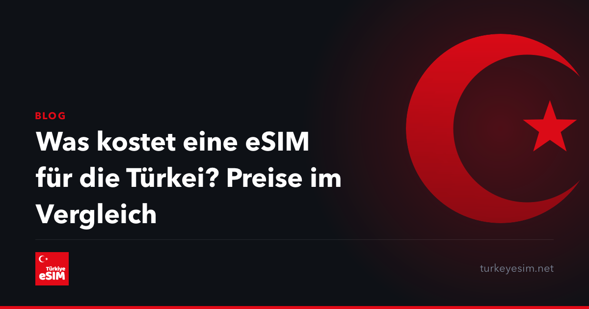 Was kostet eine eSIM für die Türkei? Preise im Vergleich
