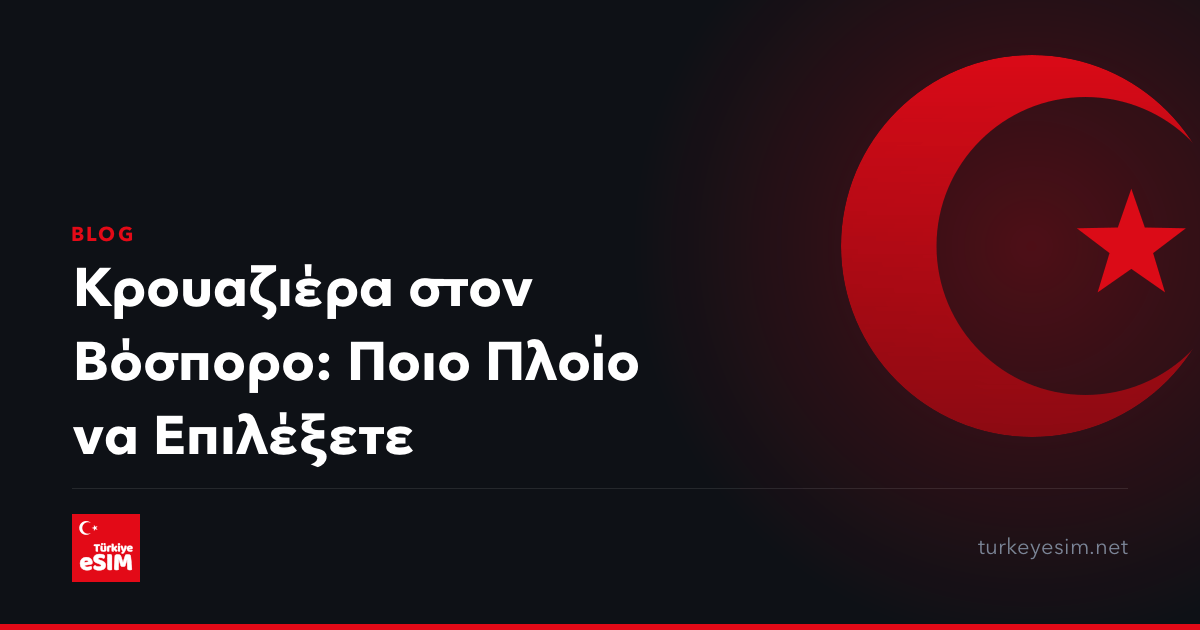 Κρουαζιέρα στον Βόσπορο: Ποιο Πλοίο να Επιλέξετε