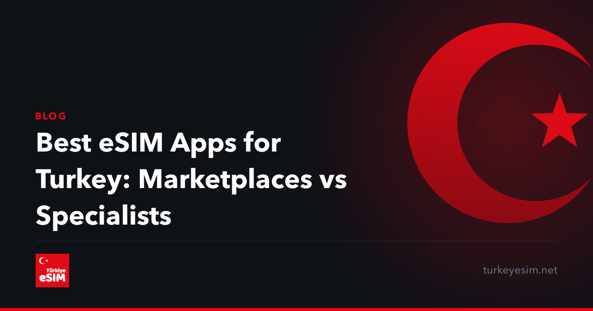 Best eSIM Apps for Turkey: Marketplaces vs Specialists