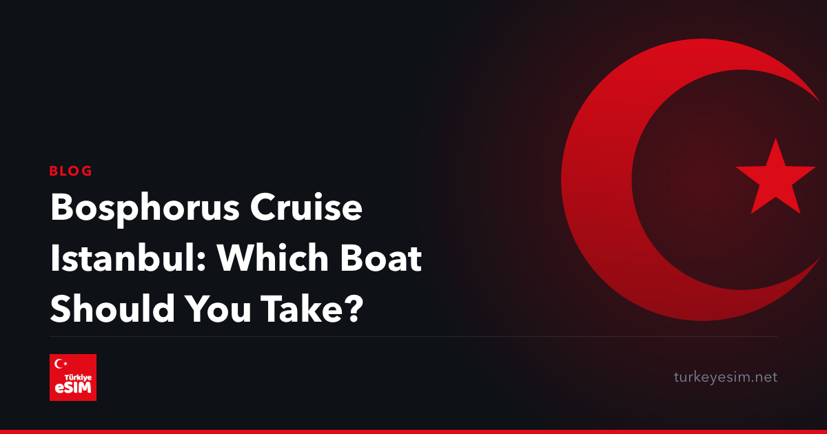 Bosphorus Cruise Istanbul: Which Boat Should You Take?