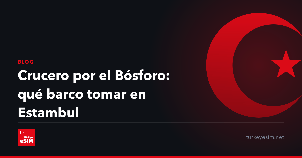 Crucero por el Bósforo: qué barco tomar en Estambul