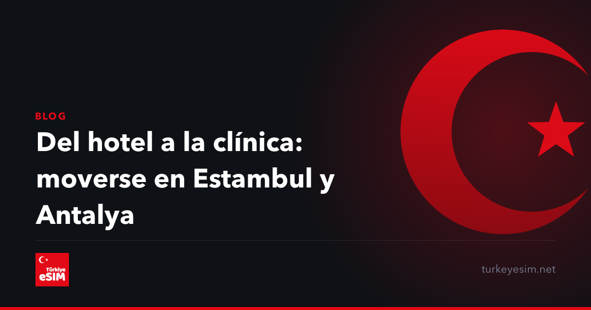 Del hotel a la clínica: moverse en Estambul y Antalya