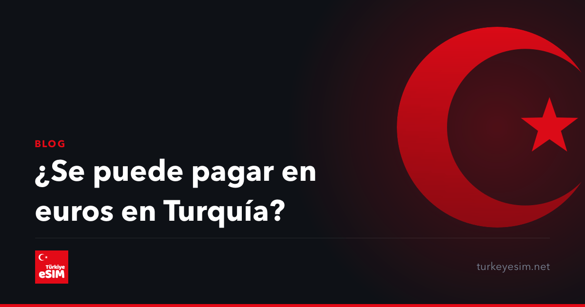 ¿Se puede pagar en euros en Turquía?