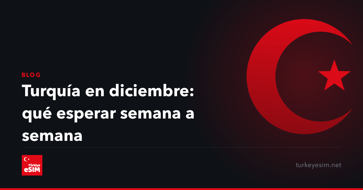 Turquía en diciembre: qué esperar semana a semana