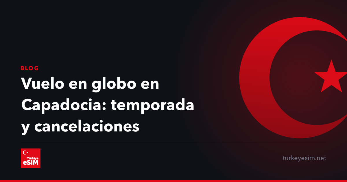 Vuelo en globo en Capadocia: temporada y cancelaciones