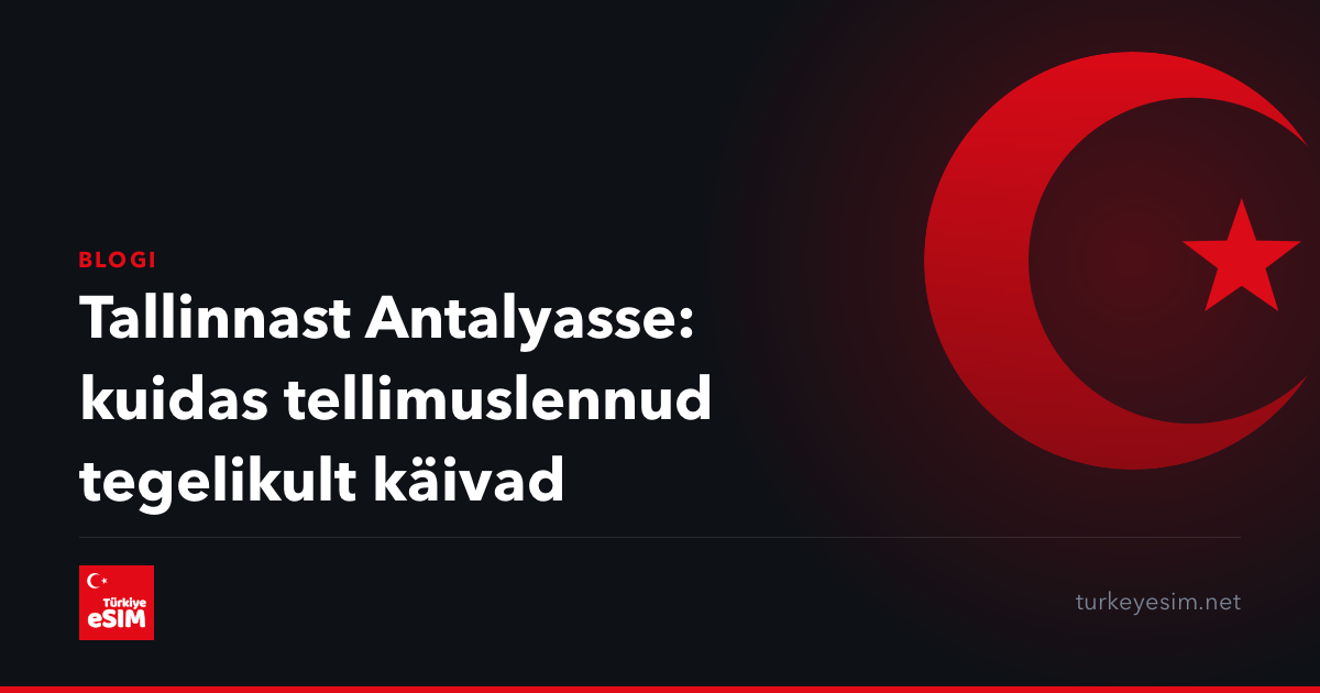 Tallinnast Antalyasse: kuidas tellimuslennud tegelikult käivad