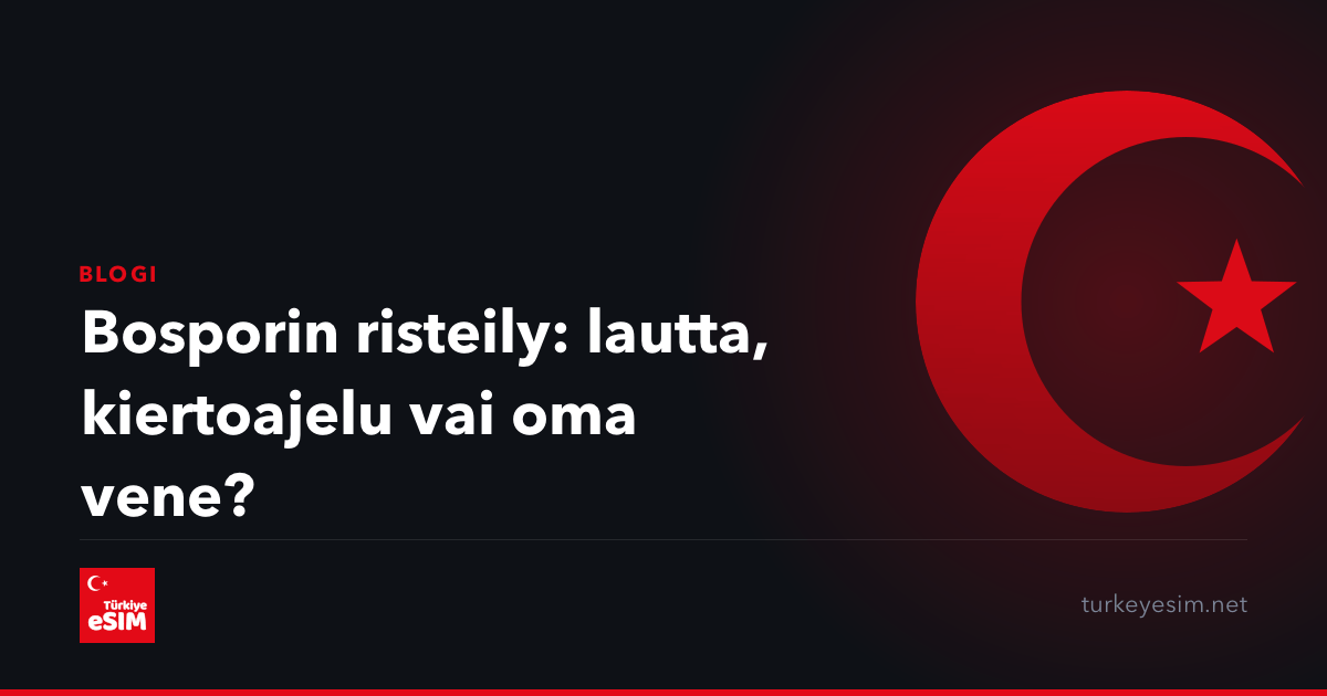 Bosporin risteily: lautta, kiertoajelu vai oma vene?