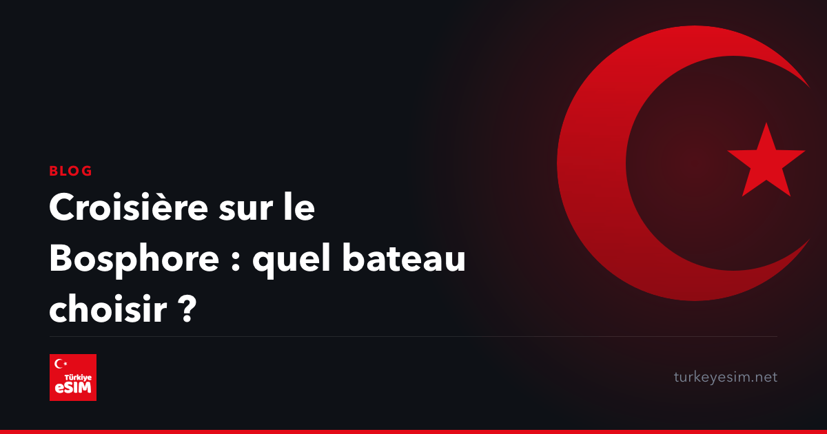 Croisière sur le Bosphore : quel bateau choisir ?