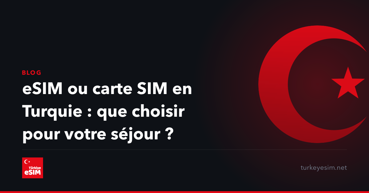eSIM ou carte SIM en Turquie : que choisir pour votre séjour ?