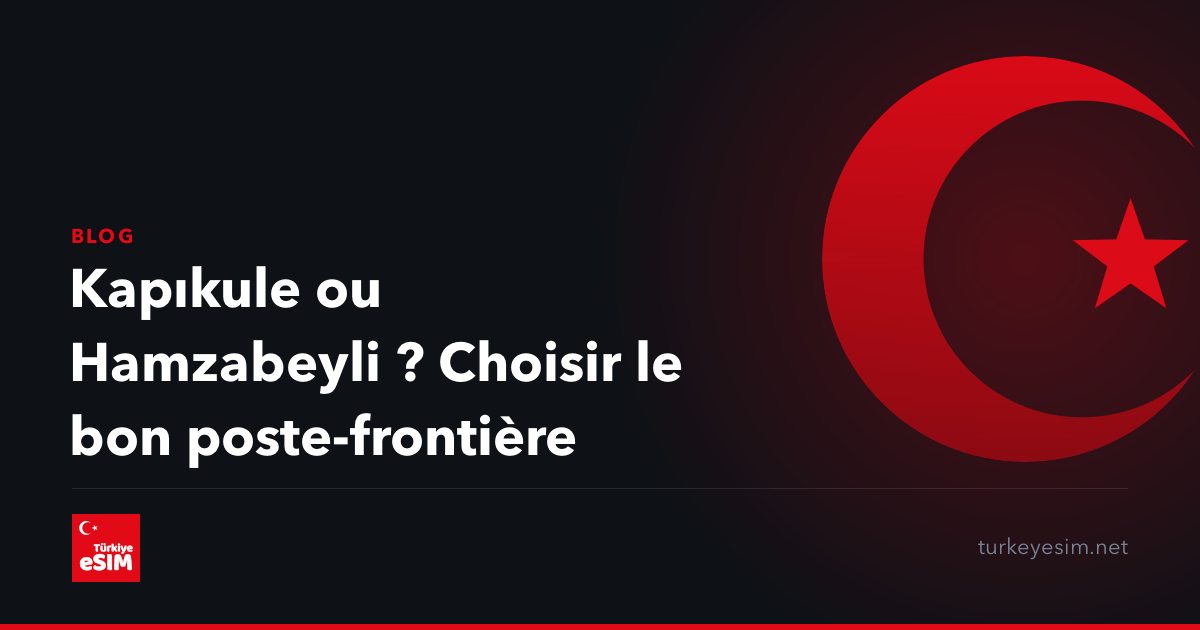 Kapıkule ou Hamzabeyli ? Choisir le bon poste-frontière