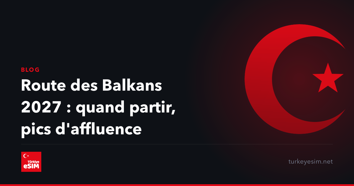 Route des Balkans 2027 : quand partir, pics d'affluence