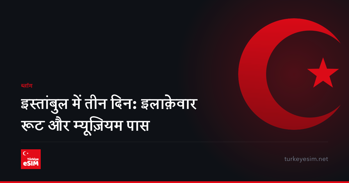 इस्तांबुल में तीन दिन: इलाक़ेवार रूट और म्यूज़ियम पास