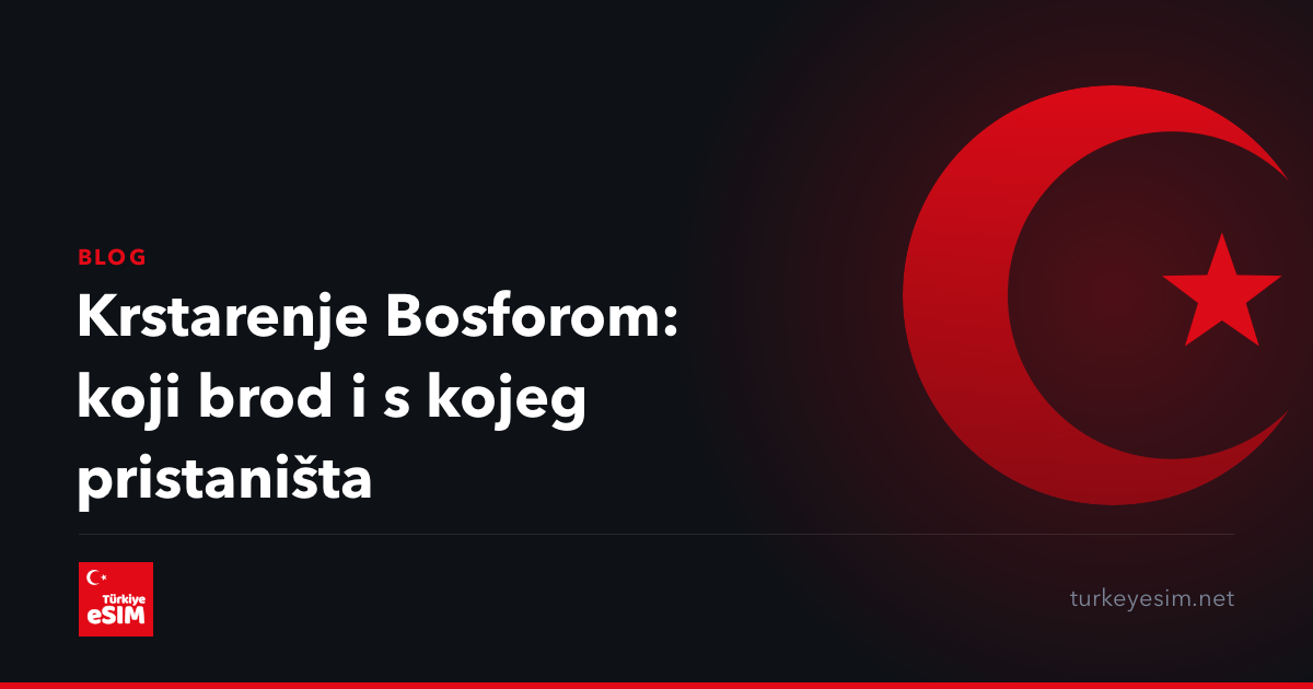 Krstarenje Bosforom: koji brod i s kojeg pristaništa