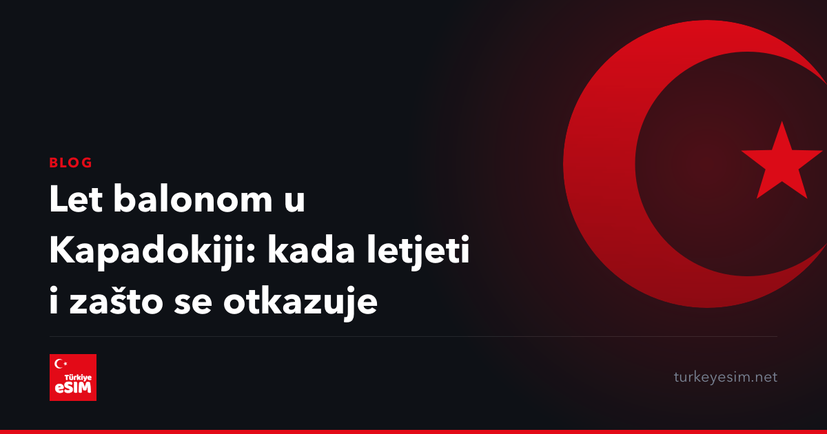 Let balonom u Kapadokiji: kada letjeti i zašto se otkazuje