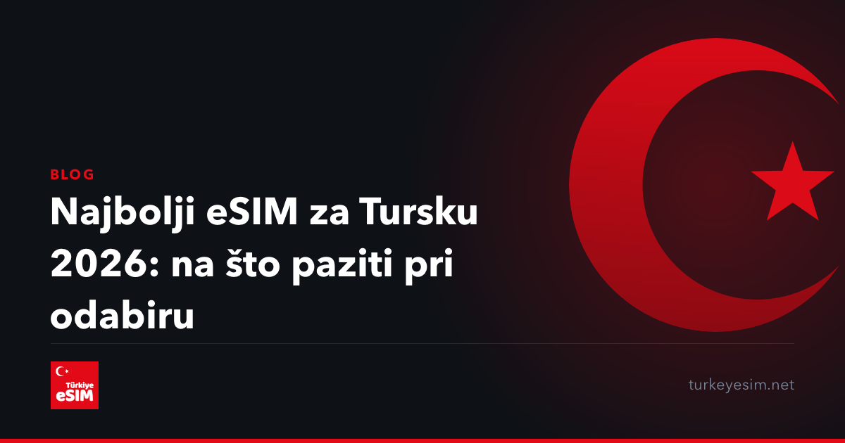 Najbolji eSIM za Tursku 2026: na što paziti pri odabiru