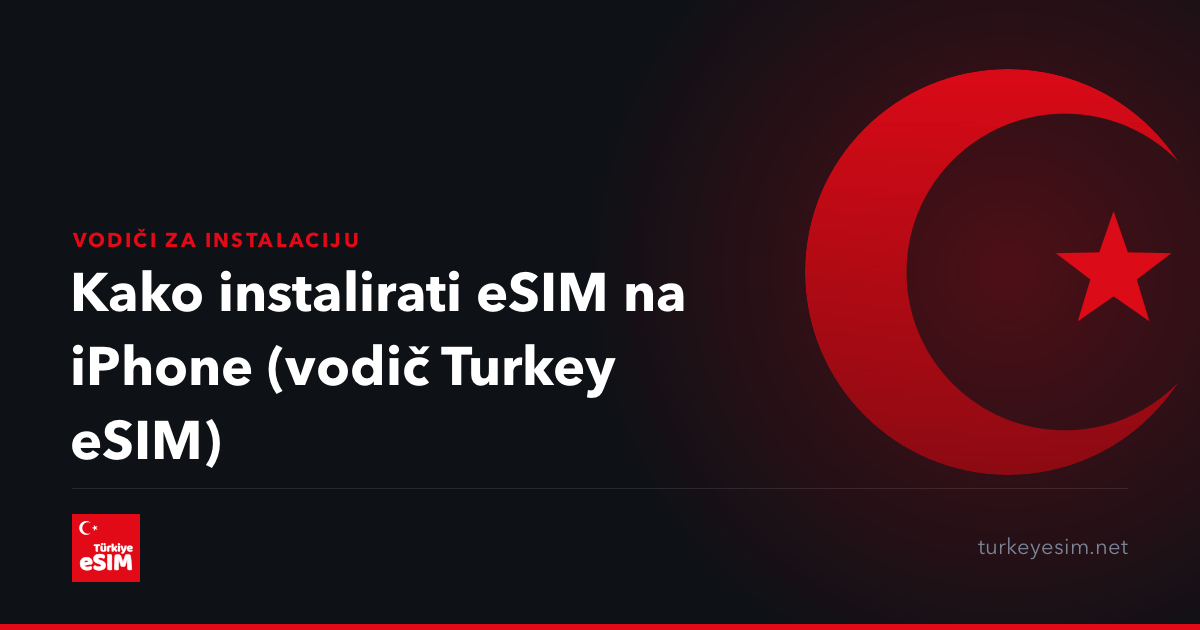 Kako instalirati eSIM na iPhone (vodič Turkey eSIM)