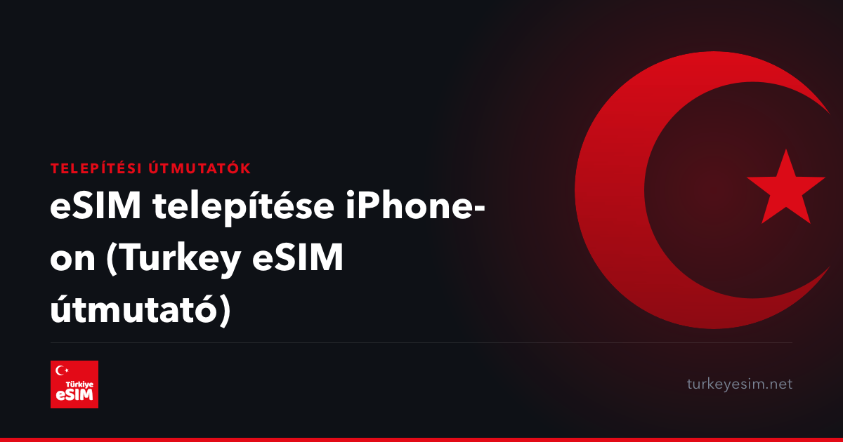 eSIM telepítése iPhone-on (Turkey eSIM útmutató)