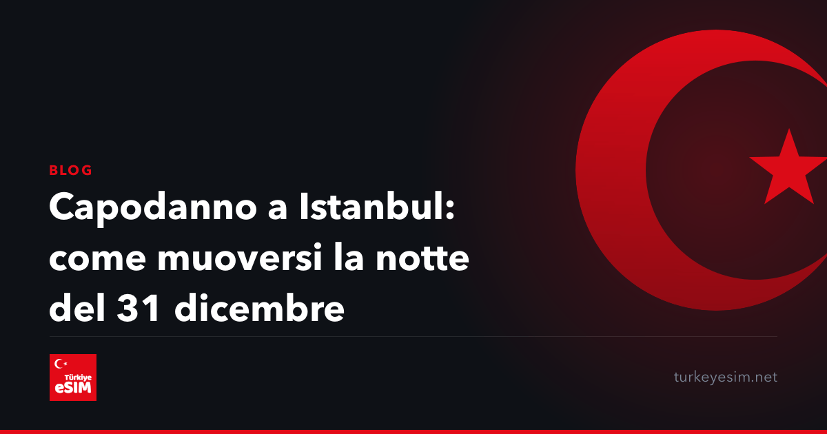 Capodanno a Istanbul: come muoversi la notte del 31 dicembre