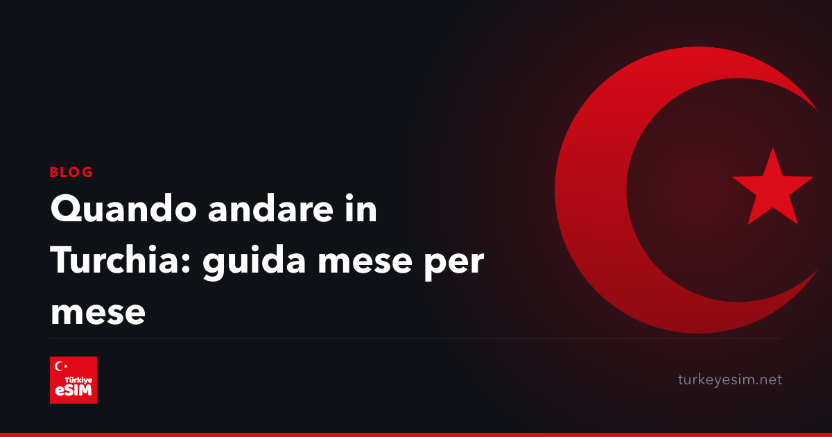 Quando andare in Turchia: guida mese per mese