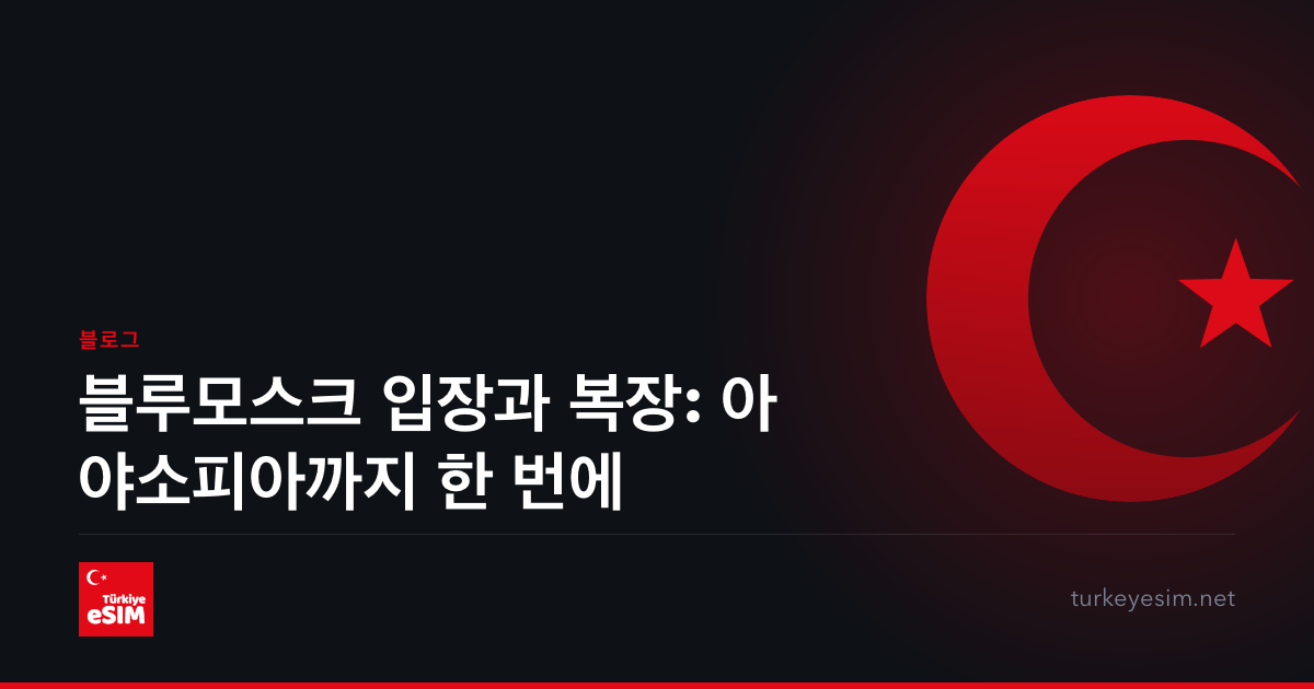 블루모스크 입장과 복장: 아야소피아까지 한 번에