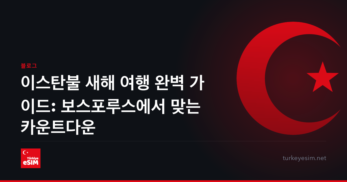 이스탄불 새해 여행 완벽 가이드: 보스포루스에서 맞는 카운트다운