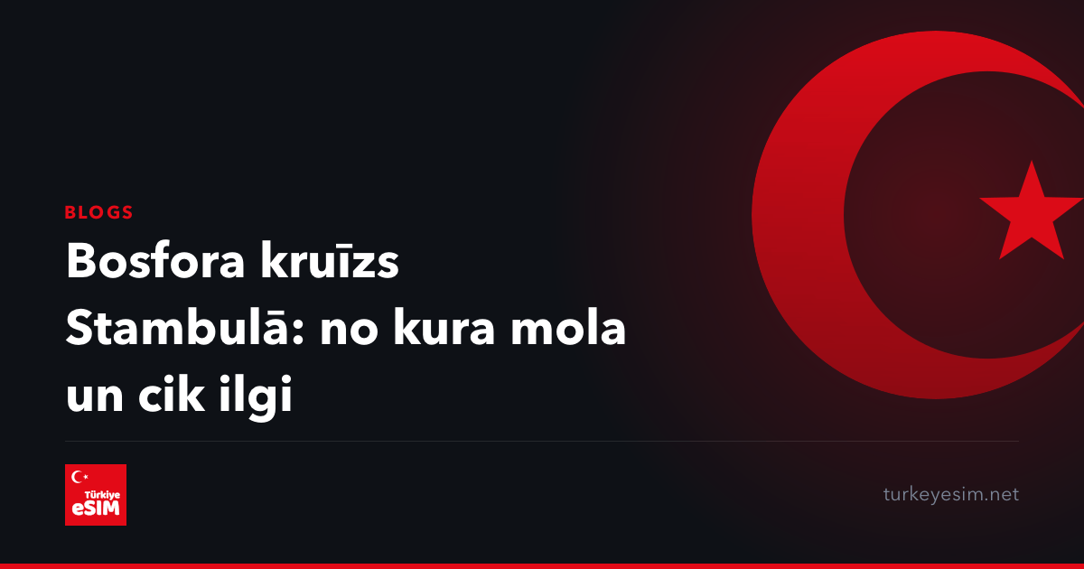 Bosfora kruīzs Stambulā: no kura mola un cik ilgi