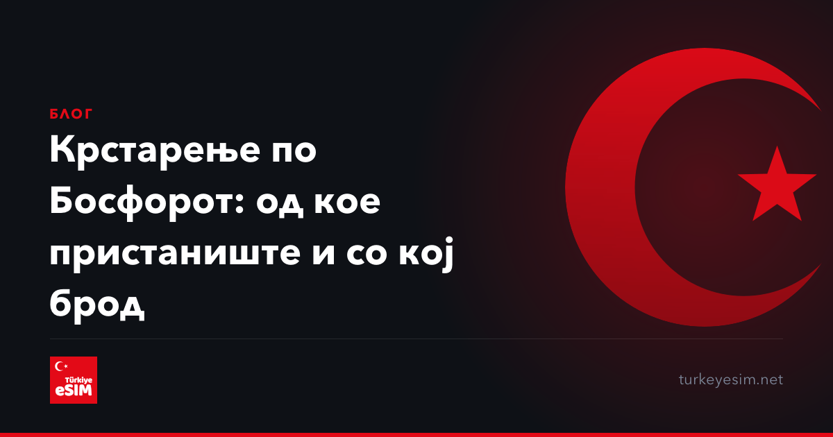 Крстарење по Босфорот: од кое пристаниште и со кој брод
