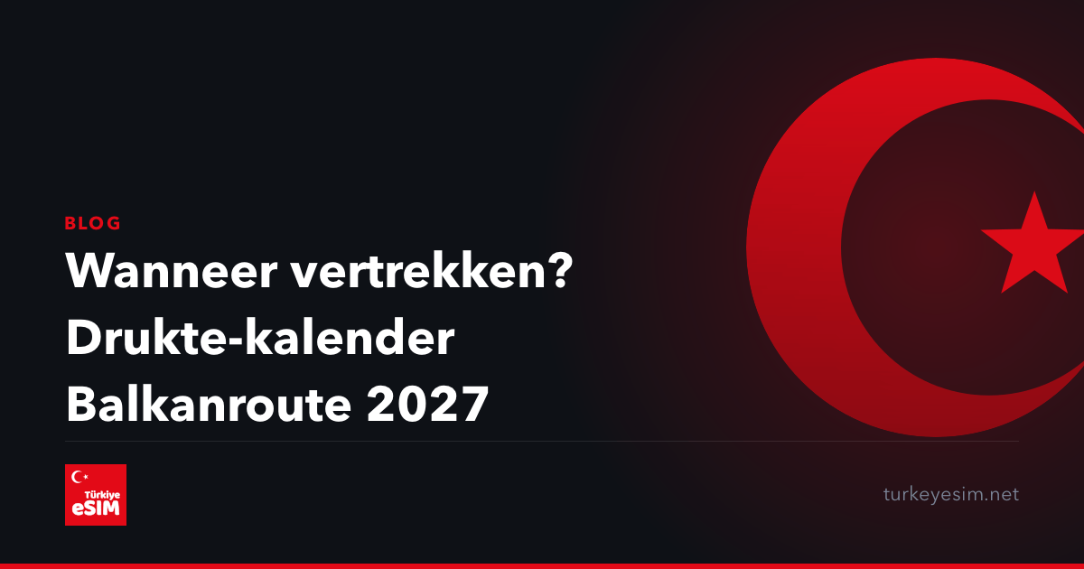 Wanneer vertrekken? Drukte-kalender Balkanroute 2027
