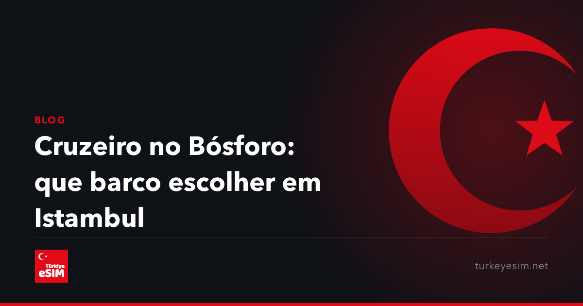 Cruzeiro no Bósforo: que barco escolher em Istambul