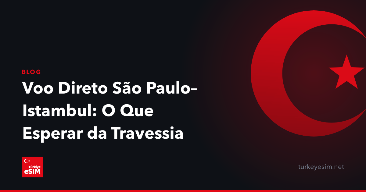 Voo Direto São Paulo–Istambul: O Que Esperar da Travessia