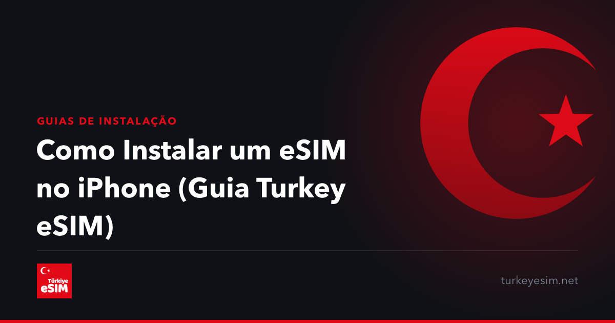 Como Instalar um eSIM no iPhone (Guia Turkey eSIM)