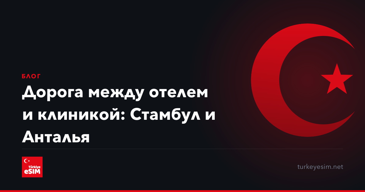 Дорога между отелем и клиникой: Стамбул и Анталья