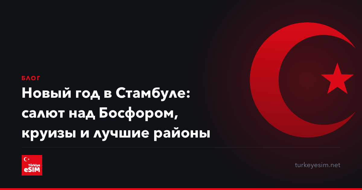 Новый год в Стамбуле: салют над Босфором, круизы и лучшие районы