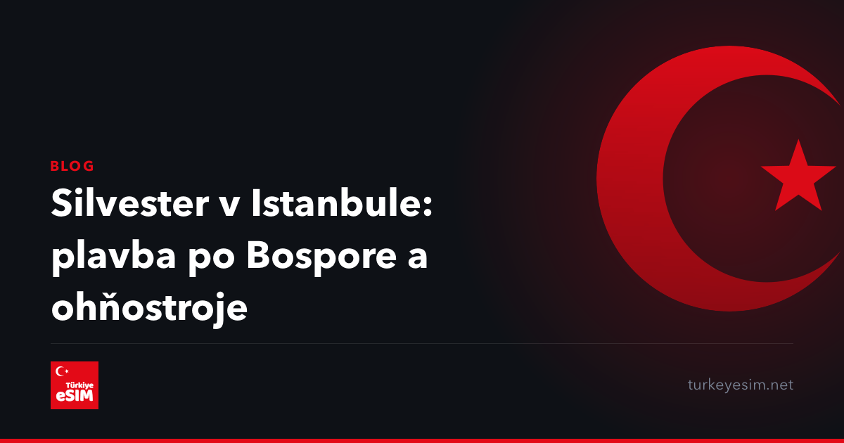 Silvester v Istanbule: plavba po Bospore a ohňostroje