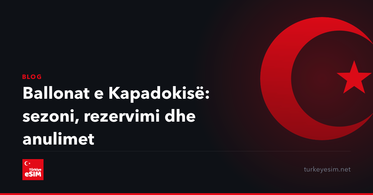 Ballonat e Kapadokisë: sezoni, rezervimi dhe anulimet