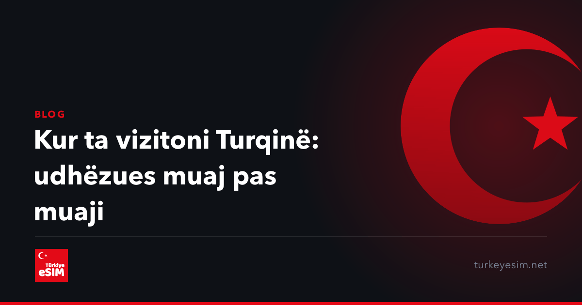 Kur ta vizitoni Turqinë: udhëzues muaj pas muaji