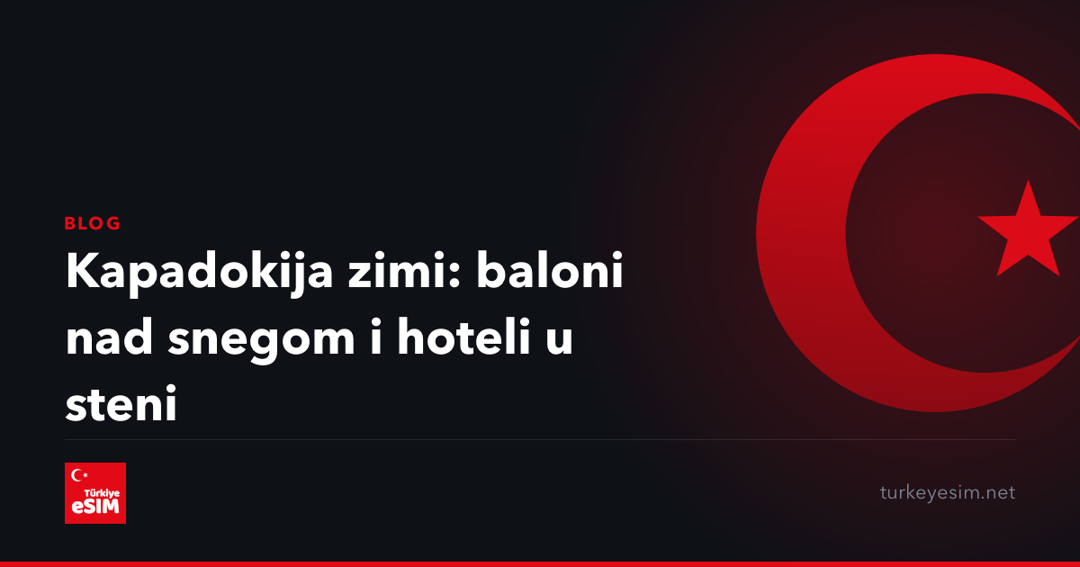 Kapadokija zimi: baloni nad snegom i hoteli u steni