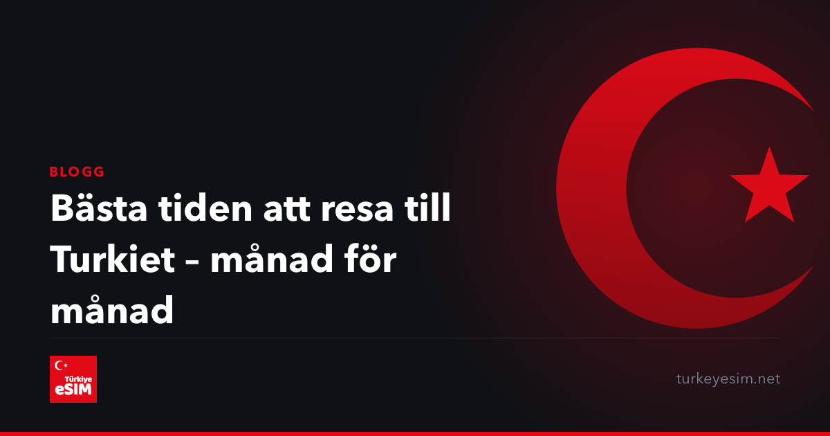 Bästa tiden att resa till Turkiet – månad för månad