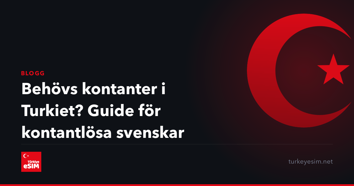 Behövs kontanter i Turkiet? Guide för kontantlösa svenskar