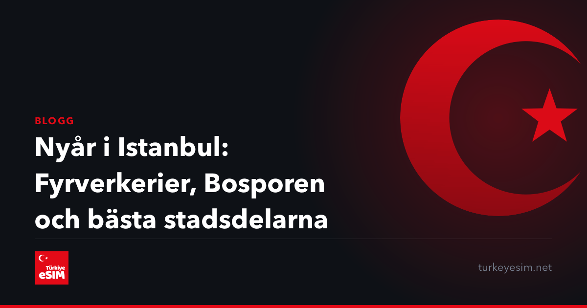 Nyår i Istanbul: Fyrverkerier, Bosporen och bästa stadsdelarna