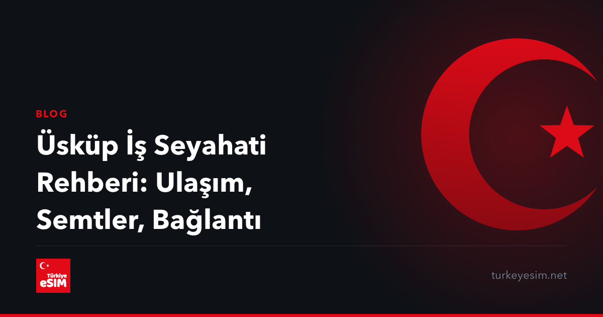 Üsküp İş Seyahati Rehberi: Ulaşım, Semtler, Bağlantı