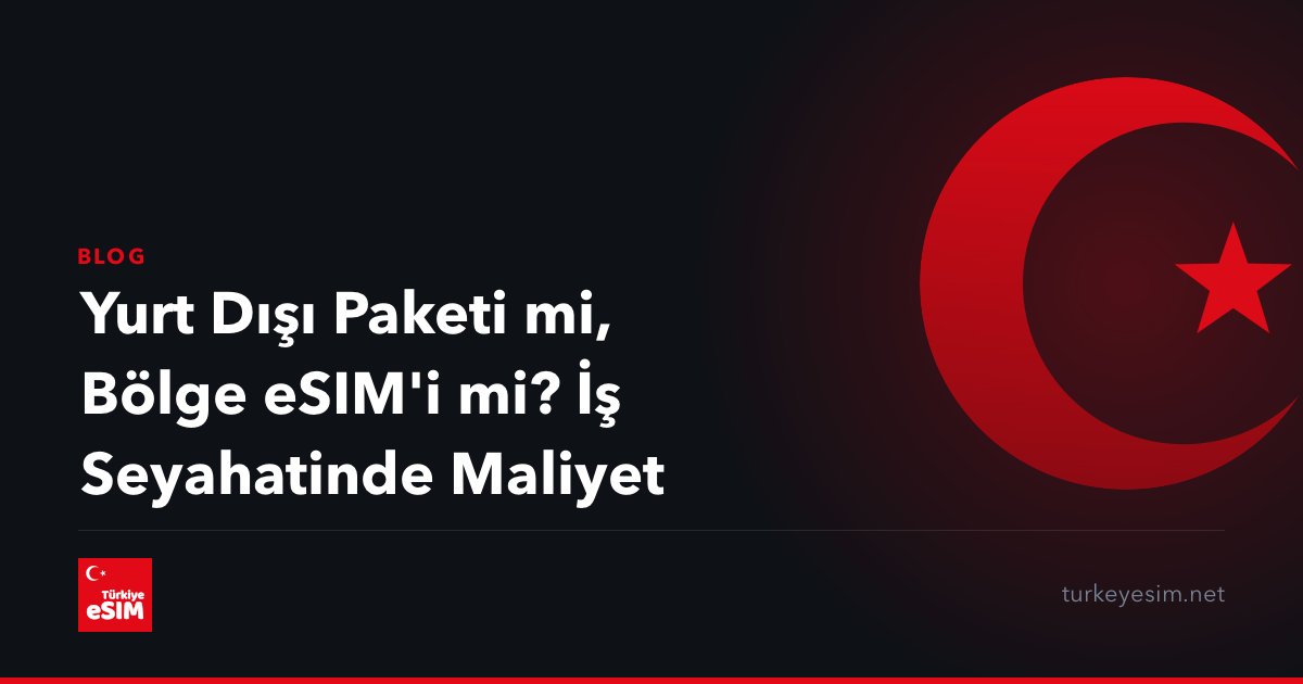 Yurt Dışı Paketi mi, Bölge eSIM'i mi? İş Seyahatinde Maliyet